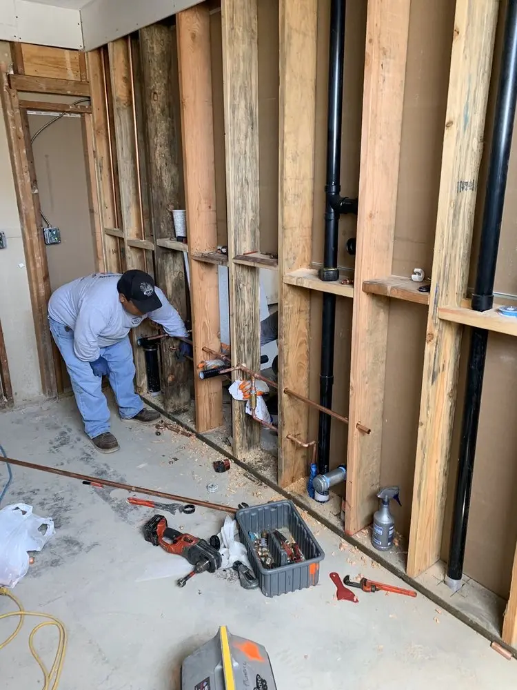 Commercial rough-in plumbing for Gas Line Repair in Harmans